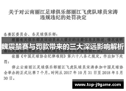 魏震禁赛与罚款带来的三大深远影响解析