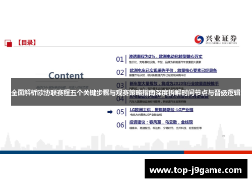 全面解析欧协联赛程五个关键步骤与观赛策略指南深度拆解时间节点与晋级逻辑